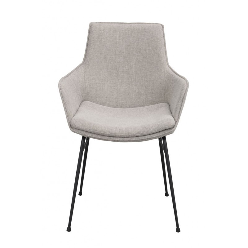 RO Lowell Fixed Arm Chair Grey/Black